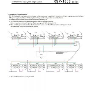 Mean Well Power Supply with Single Output RSP-1000 series