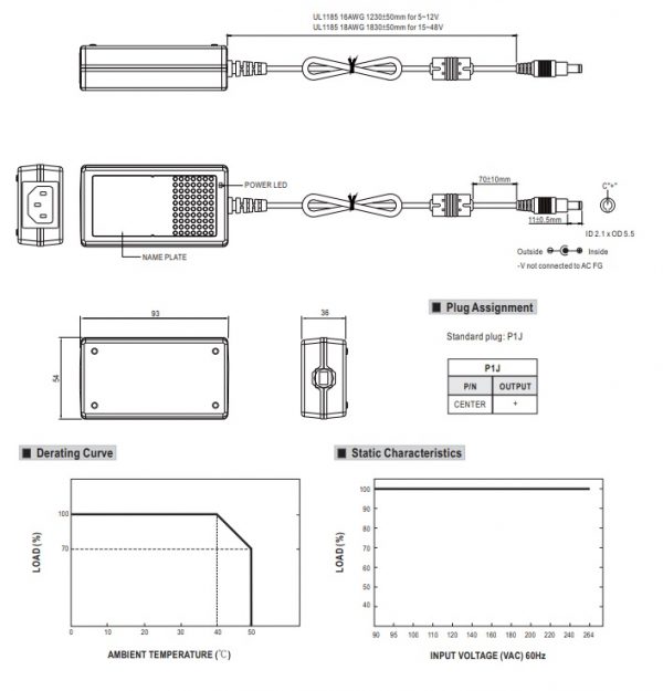 Industrial Adaptor series GS25A 25W AC-DC