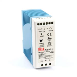 Mean Well Single Output Industrial DIN Rail Power Supply MDR- 40 series