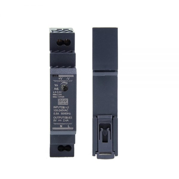 Mean Well Ultra Slim Step Shape DIN Rail HDR-15 series