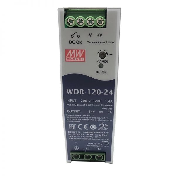 Mean Well Single Output Industrial DIN RAIL with Power Supply SDR-120