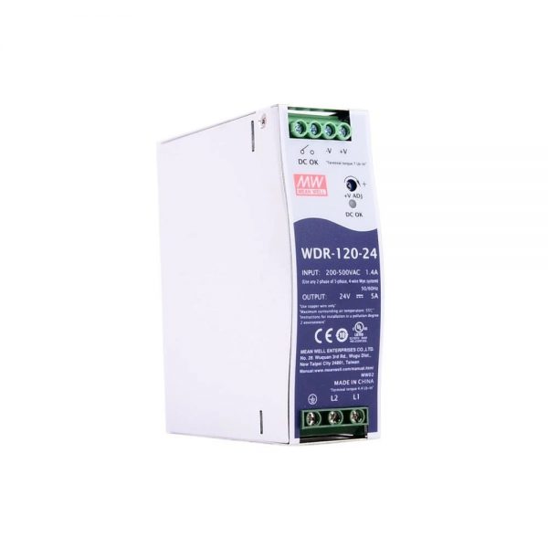 Mean Well Single Output Industrial DIN RAIL Power Supply WDR-120 series