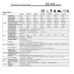 Mean Well Single Output Power Supply SE-600 series