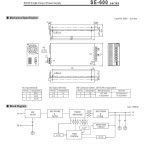 Mean Well Single Output Power Supply SE-600 series
