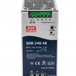 Mean Well Single Output Industrial DIN RAIL with Power Supply SDR-240