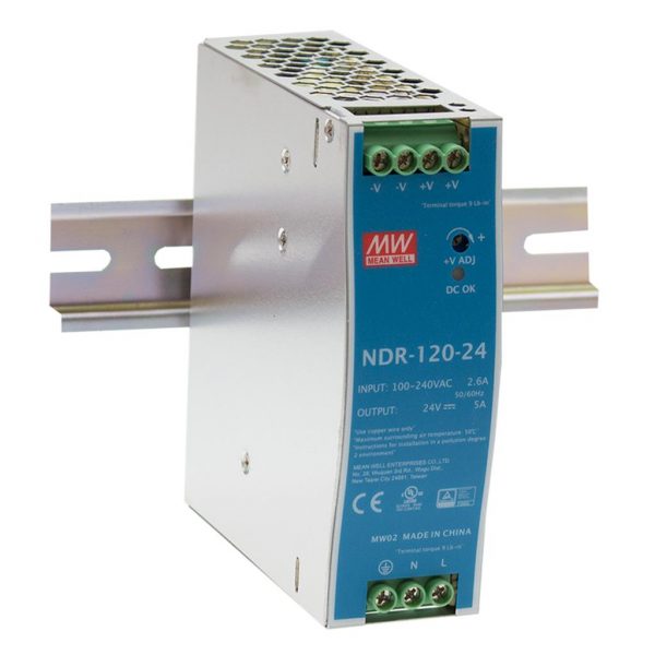 Mean Well Single Output Industrial DIN RAIL NDR-120 series
