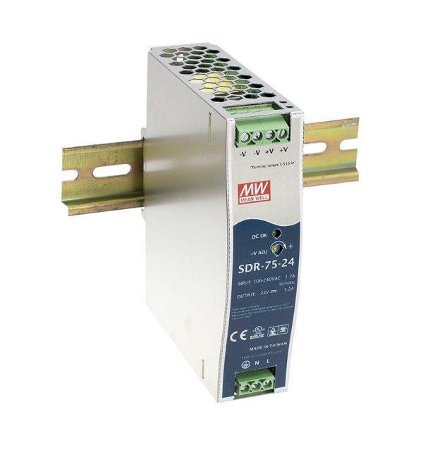 Mean Well Single Output Industrial DIN RAIL with Power Supply SDR-75