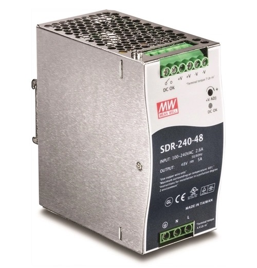 Mean Well Single Output Industrial DIN RAIL with Power Supply SDR-240