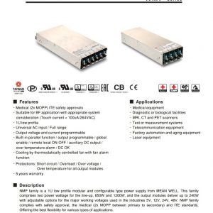 Mean Well 650W/1200W Modular Power NMP series
