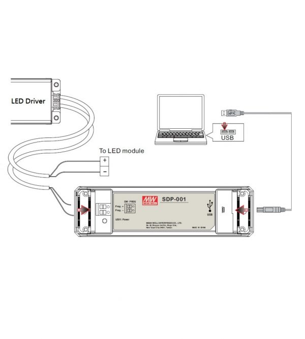 Mean Well Smart Timer Dimming Programmer SDP-001