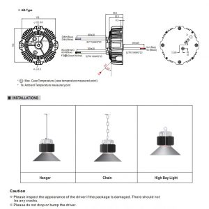 Mean Well Constant Voltage Constant Current LED Driver HBG-200 series