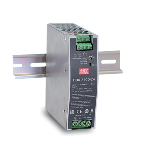 Mean Well 240W DIN Rail type DC-DC Converter DDR-240 series