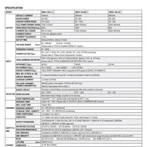 Mean Well Constant Power Mode LED Driver HBGC-300 series - Image 4