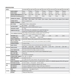 Mean Well Constant Current Mode LED Driver HLG-320H-C series
