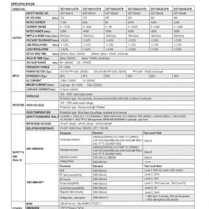 Mean Well AC-DC High Reliability Industrial Adaptor GST160A series