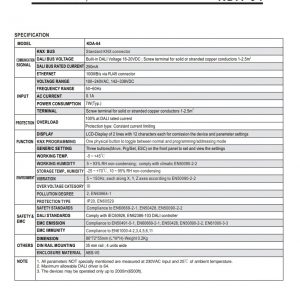 Mean Well KNX to DALI Gateway KDA-64