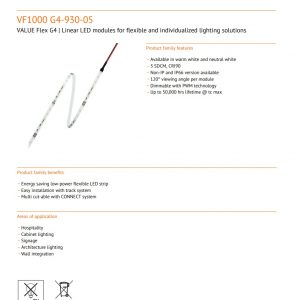 Linear LED modules for flexible VF1000 G4-930-05