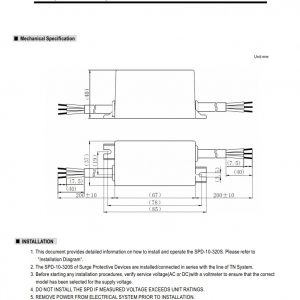 10kA High Performance Surge Protection Device SPD-10-320S