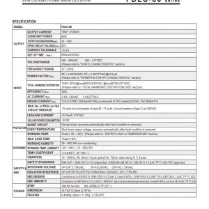 Mean Well Constant Power Mode LED Driver FDLC-80 series