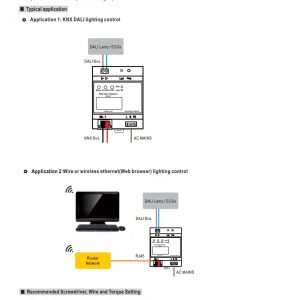 Mean Well KNX to DALI Gateway KDA-64