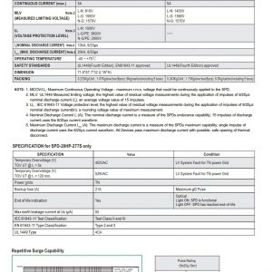 Mean Well High Performance Surge Protection Device SPD-20HP series