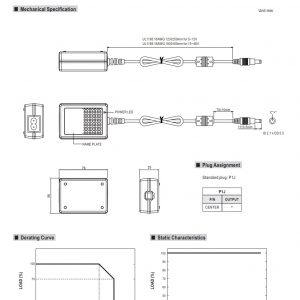 Mean Well 25W AC-DC Industrial Adaptor GS25B series