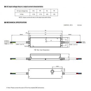 Mean Well Constant Power Mode LED Driver FDHC-100 series