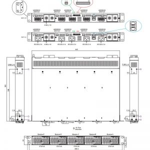 Mean Well 1600~8000W 1U Distributed Power/Charger System RHP-1U Rack System