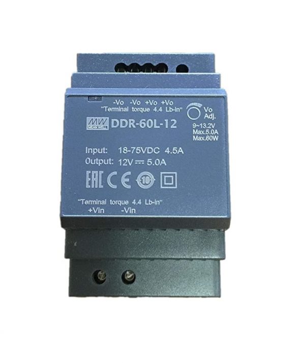 Mean Well 60W DIN Rail type DC-DC Converter DDR-60 series