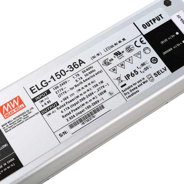Mean Well Constant Voltage Constant Current LED Driver ELG-150 series