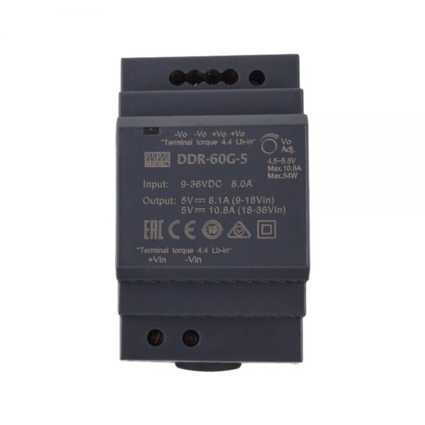 Mean Well 60W DIN Rail type DC-DC Converter DDR-60 series