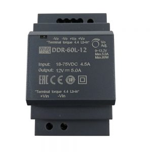 Mean Well 60W DIN Rail type DC-DC Converter DDR-60 series