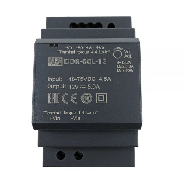 Mean Well 60W DIN Rail type DC-DC Converter DDR-60 series