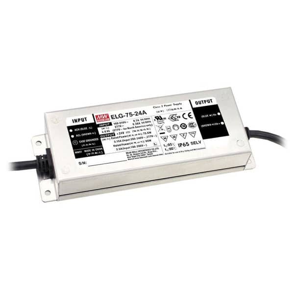 Mean Well Constant Voltage Constant Current LED Driver ELG-75 series
