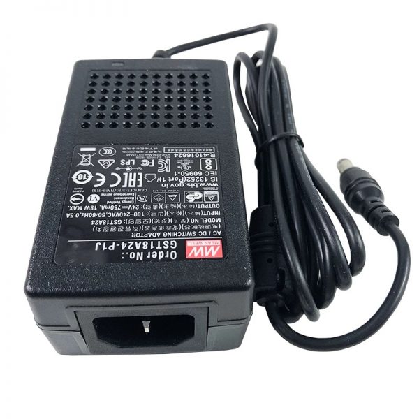 Mean Well 18W AC-DC High Reliability Industrial Adaptor GST18A series