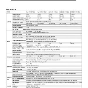 Mean Well Constant Current Mode LED Driver HLG-240H-C series