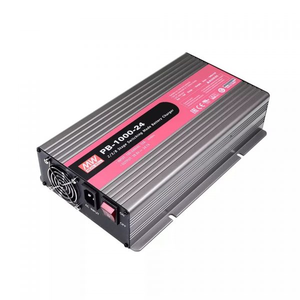 Mean Well Intelligent Single Output Battery Charger PB-1000 series