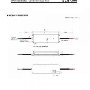 Mean Well Constant Voltage Constant Current LED Driver ELG-300-24A
