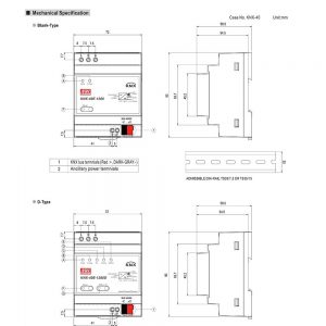 Mean Well 1280mA KNX Power Supply KNX-40E series