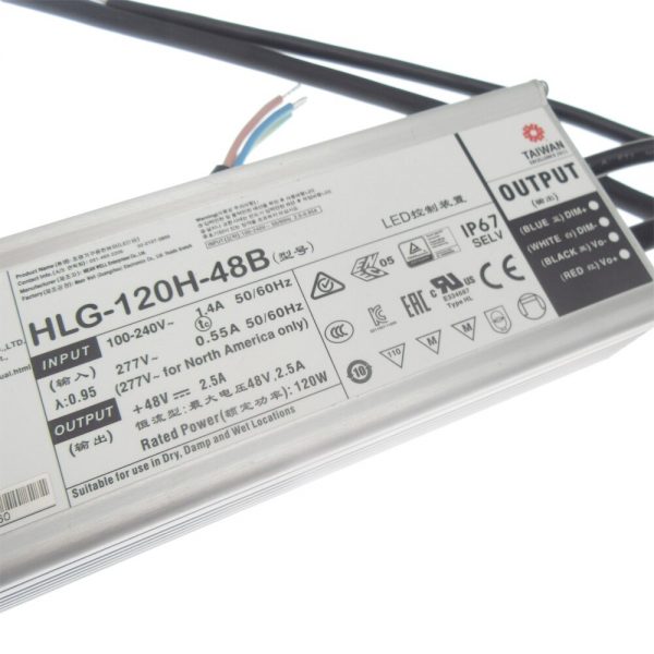 Mean Well Constant Voltage Current LED Driver HLG-120H series