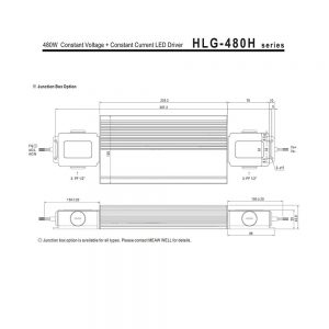 Mean Well Constant Current Mode LED Driver HLG-480H-C series