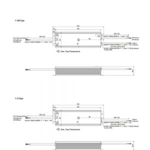 Mean Well Constant Current Mode LED Driver HLG-120H-C series