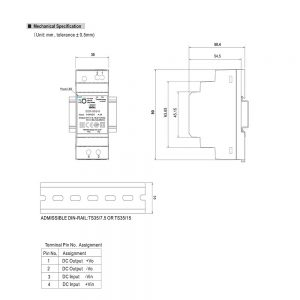 Mean Well 30W DIN Rail type DC-DC Converter DDR-30 series