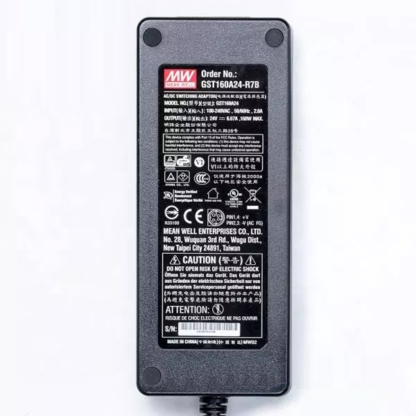 Mean Well AC-DC High Reliability Industrial Adaptor GST160A series