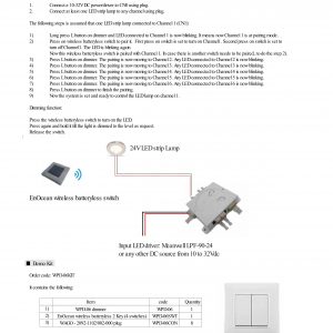 Mean Well Wireless DC multi-channel PWM dimmer WPD-06