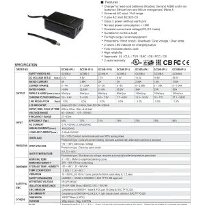 Mean Well Power Adaptor with Charging Function GC30B series