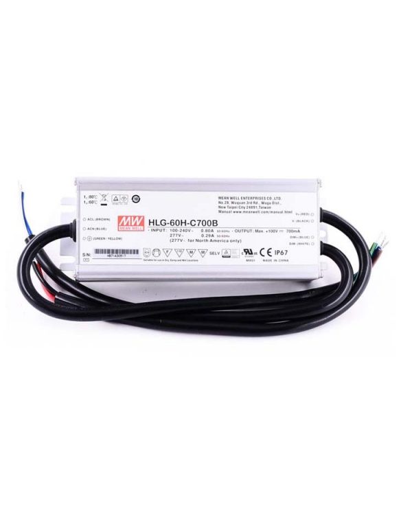 Mean Well Constant Current Mode LED Driver HLG-60H-C series