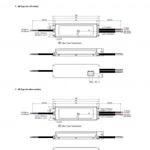 Mean Well Constant Voltage Constant Current LED Driver ELG-200 series