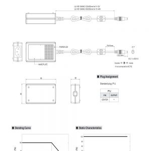 Mean Well 18W AC-DC Industrial Adaptor GS18A series