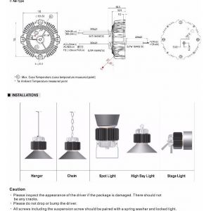 Mean Well Constant Voltage Constant Current LED Driver HBG-160 series